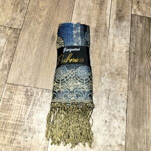 Women’s Jacquard Blue Pashmina Scarf